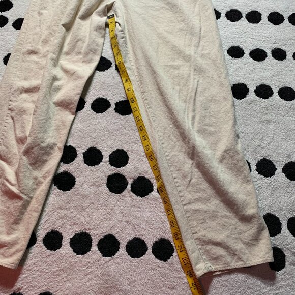 Vintage 90s Linen Blend Pleated High Rise Tapered Casual Trousers Dress Pants - Picture 14 of 14